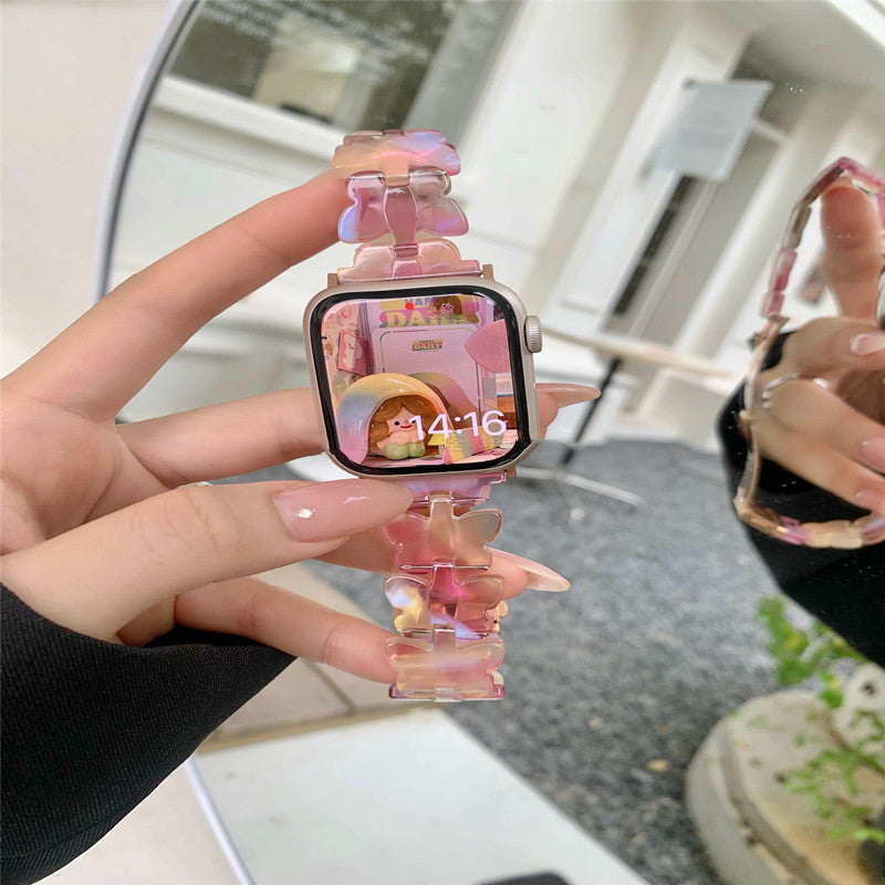 Butterfly Resin Strap For Watch Universal SE Women