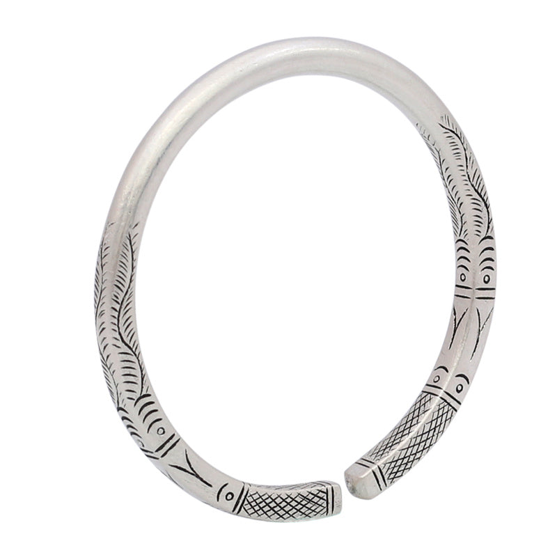 Fashion Temperament Handmade Silver Bracelet Children Ethnic Style Couple Gift