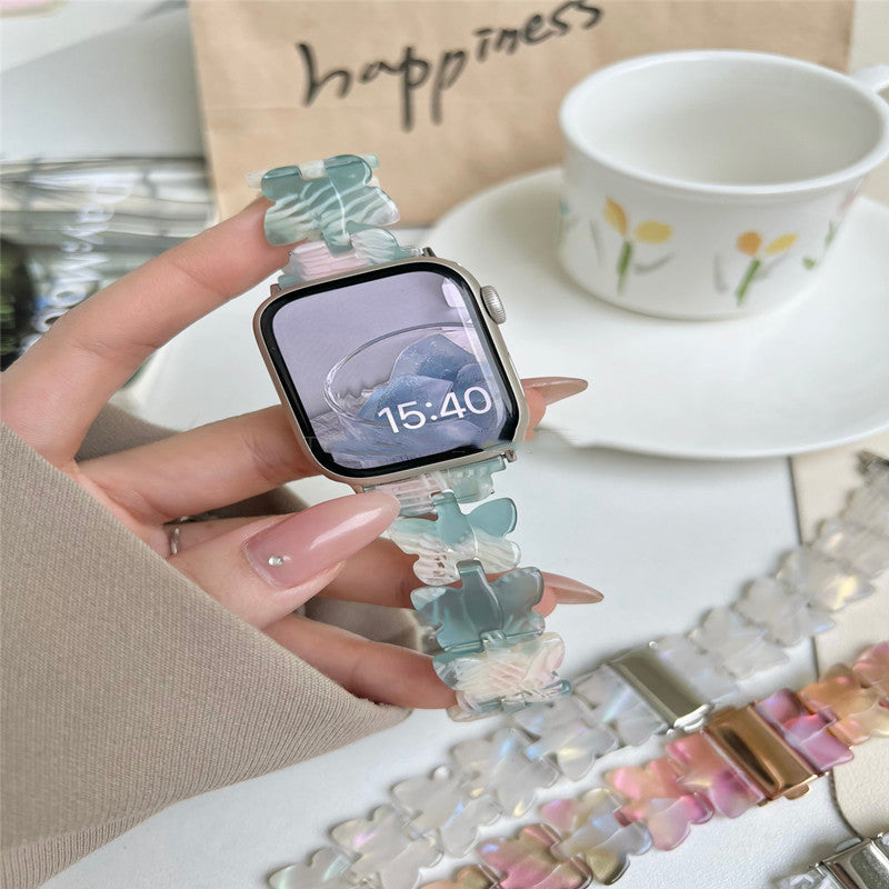Butterfly Resin Strap For Watch Universal SE Women