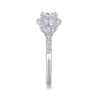 Human Warmth - A Fashionable And Luxurious Jewelry Piece Set With 1-carat Moissan Diamond S925 Sterling Silver And Platinum-plated Diamond