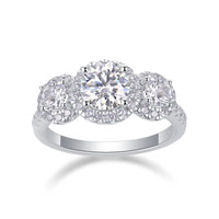 Human Warmth - A Fashionable And Luxurious Jewelry Piece Set With 1-carat Moissan Diamond S925 Sterling Silver And Platinum-plated Diamond