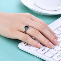 Adjustable Ring S925 Silver Inlaid Natural Color Treasure Amethyst Ring