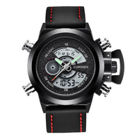 Fashion Belt Multi-functional Double Display Sports Watch For Men